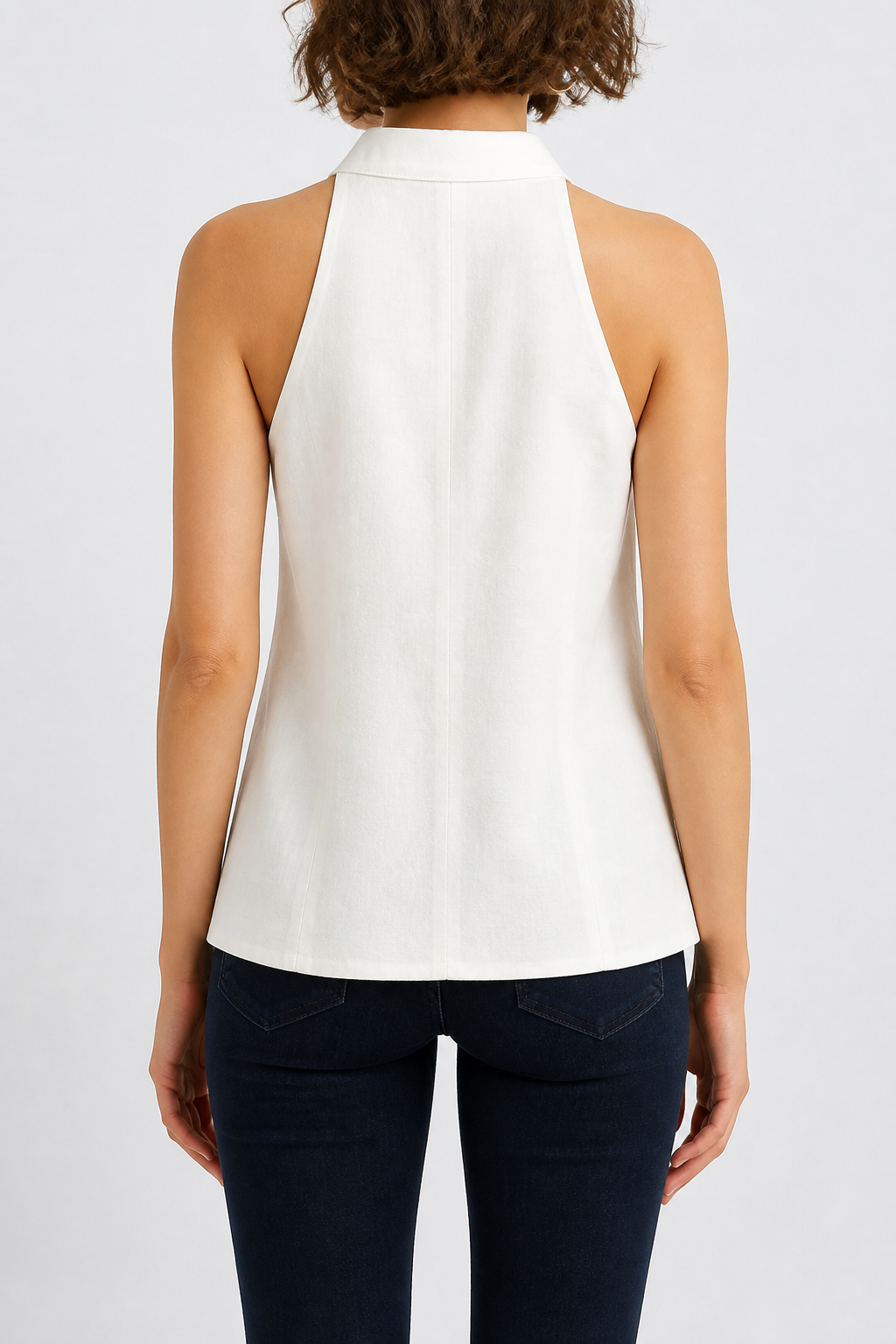 Top chaleco Japón lino G26093