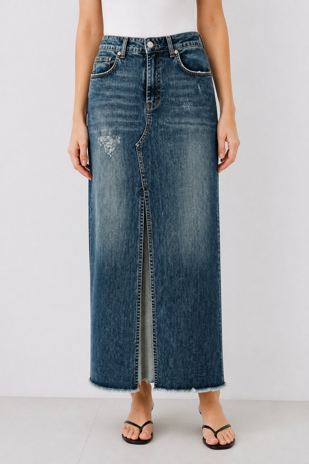 Falda tubo jeans blue Q18LH12
