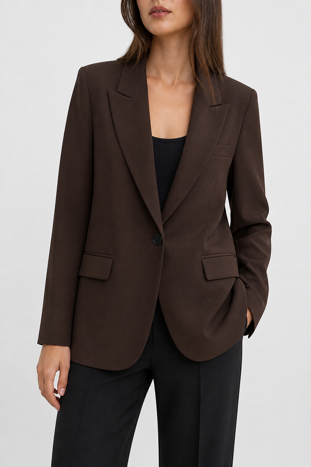 Blazer básica recta V26126