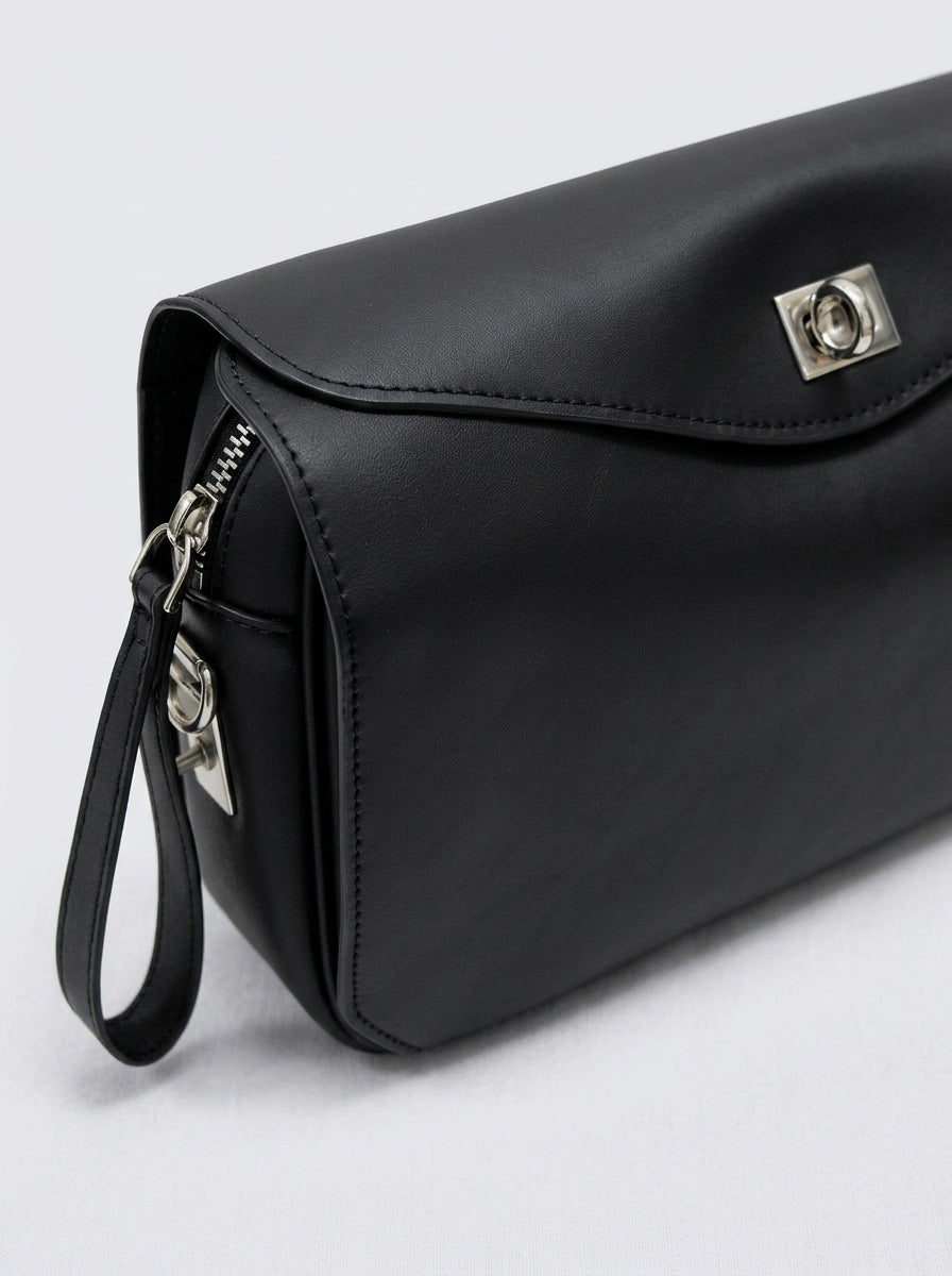 Bolso rectangular cierre oro 8047150