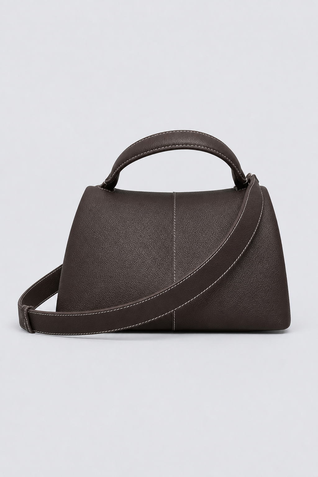 Bolso piel prespunteado solapa 8058162