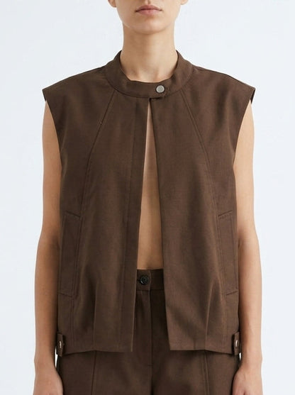 Chaleco gabardina G26018