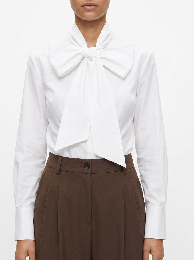 Camisa hombreras lazada LD3964