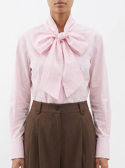 Camisa hombreras lazada LD3964