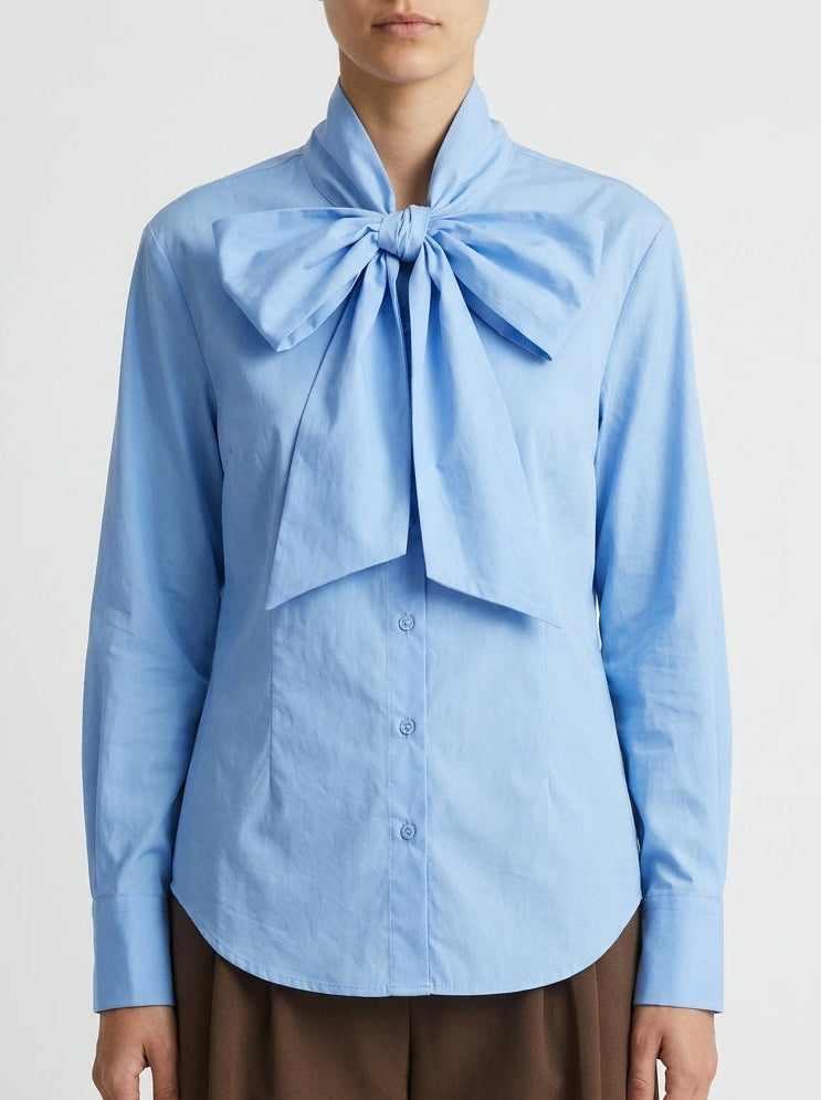 Camisa hombreras lazada LD3964