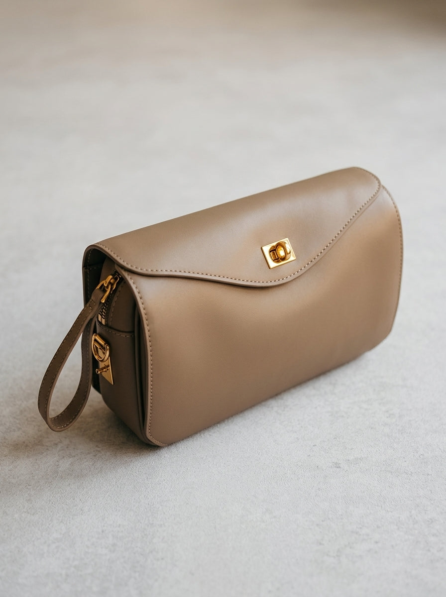 Bolso rectangular cierre oro 8047150