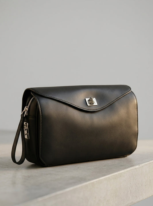 Bolso rectangular cierre oro 8047150