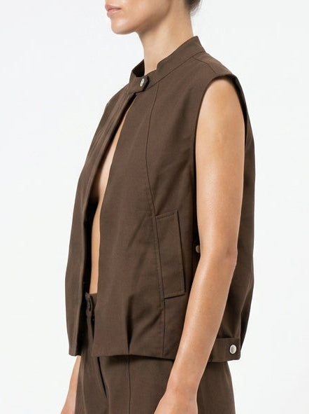 Chaleco gabardina G26018