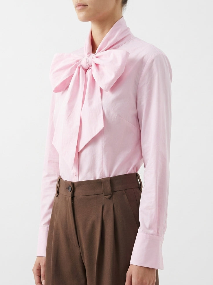 Camisa hombreras lazada LD3964