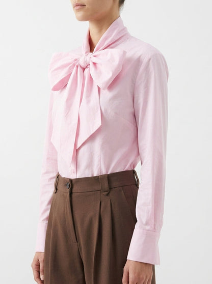Camisa hombreras lazada LD3964